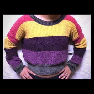 NWT Luv Lane Color Block Knit Sweater